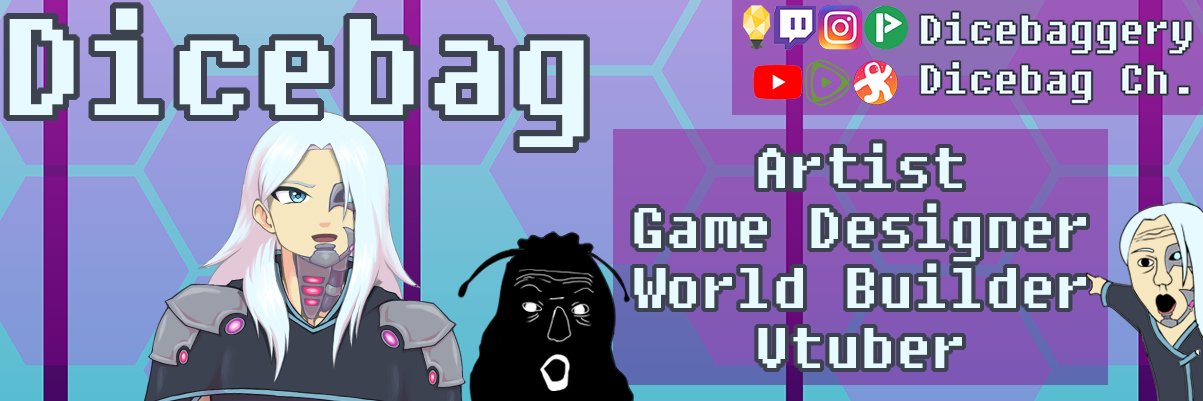 Dicebag | 💀🤖 | Art Vtuber's banner