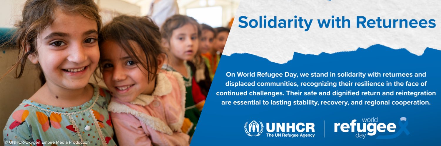 UNHCR Afghanistan's banner