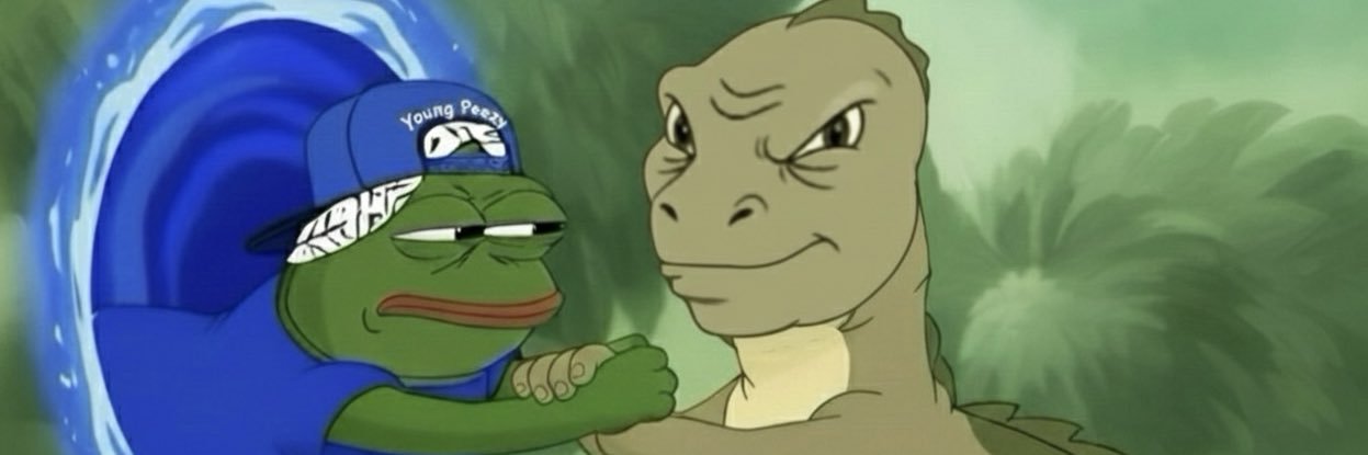 Morgzy 🐸🟦 x 🦖 banner