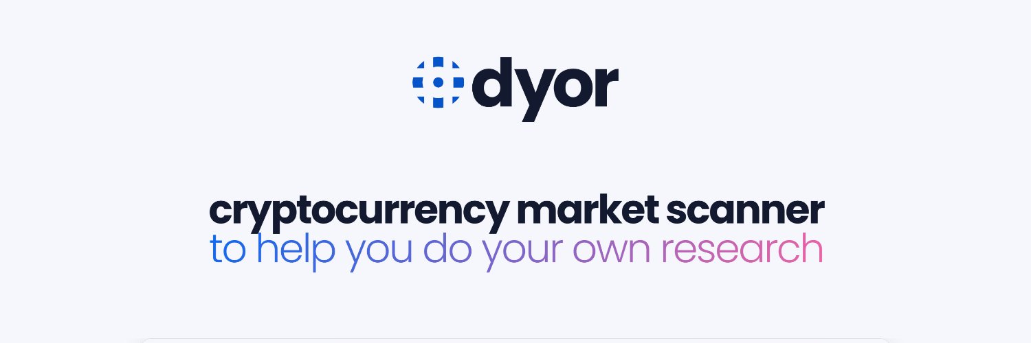 DYOR.net - Crypto Market Scanner banner