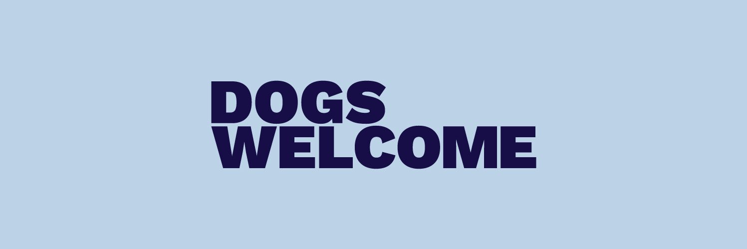 Dogs Welcome banner