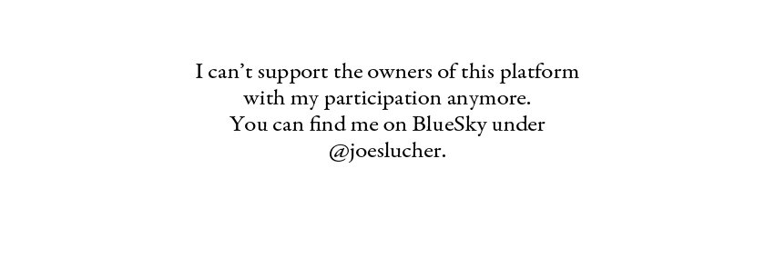 Joe Slucher ➡️ Bluesky banner
