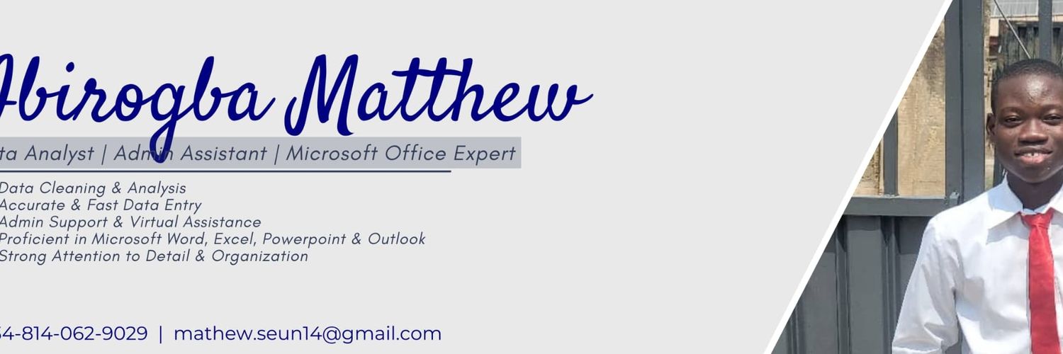 MathewIbirogba's profile banner image