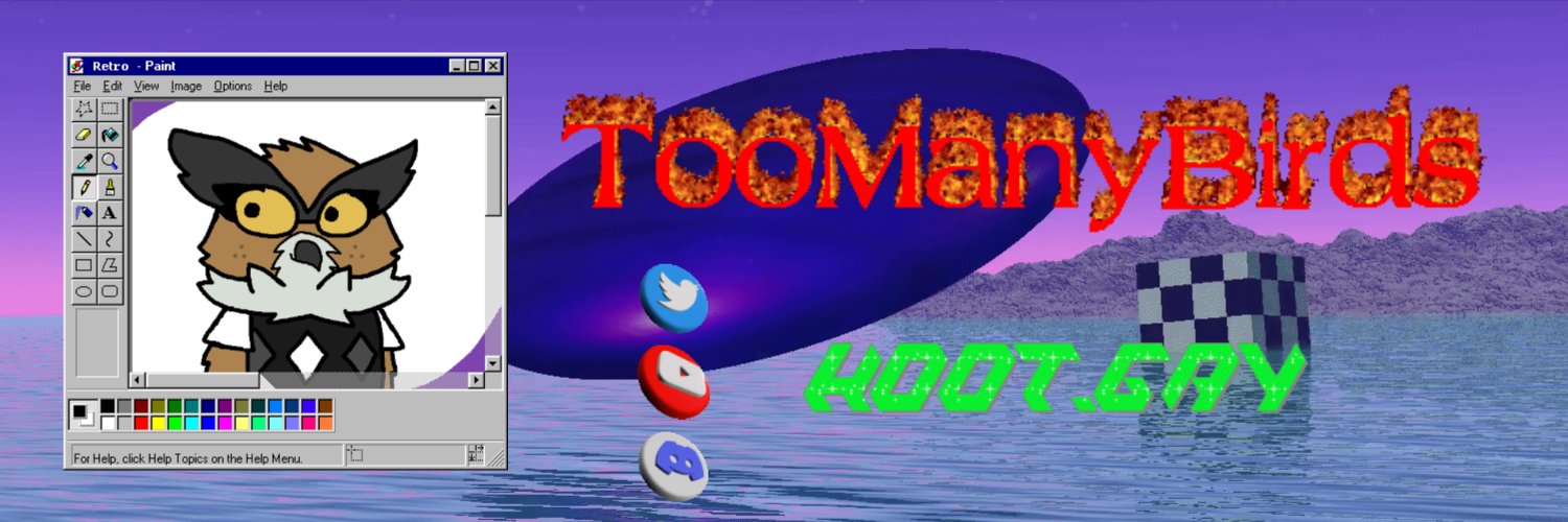 owl-like wonder and merriment (Retro) banner