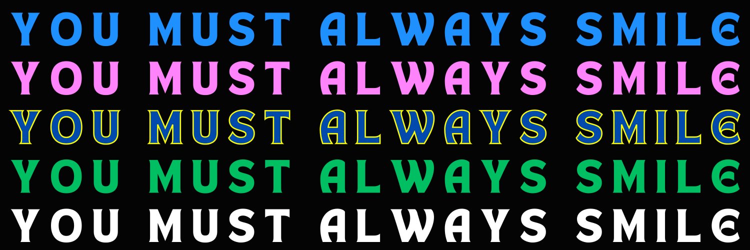 Just Smile😉 banner