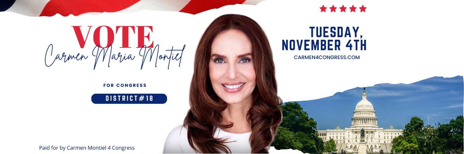 Carmen 4 Congress TX-18's banner