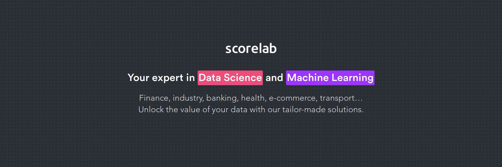 Scorelab.io banner