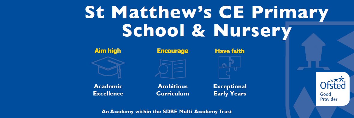 St Matthew's CE Primary School Redhill banner