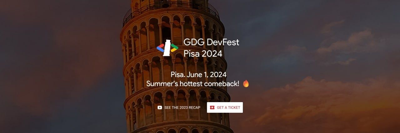 GDG DevFest Pisa 2024 🇮🇹 banner