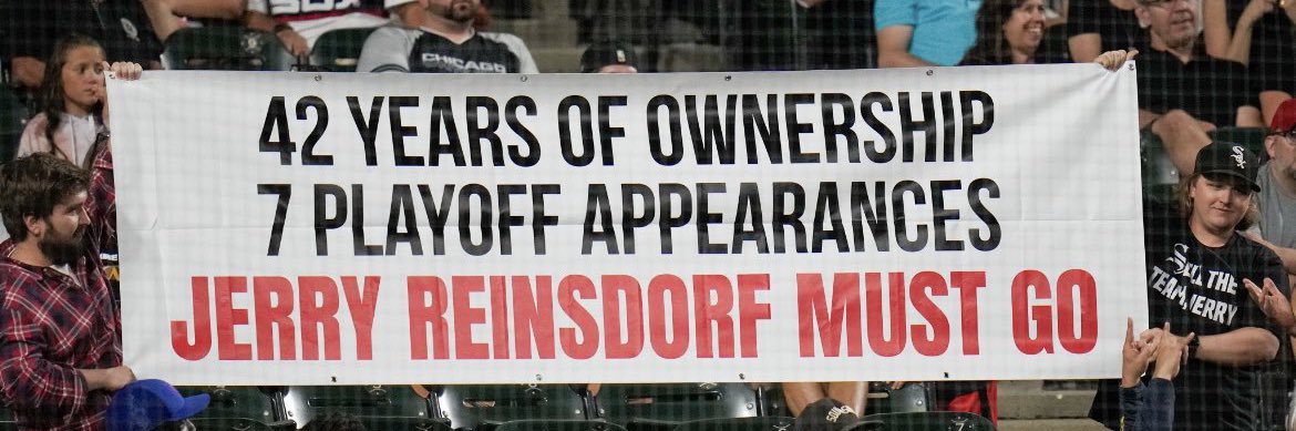 SELL THE WHITE SOX banner