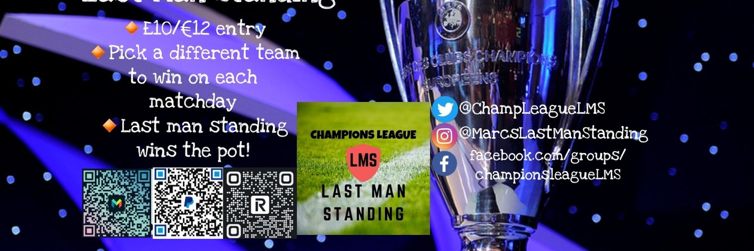 Champions League Last Man Standing 🏆 banner