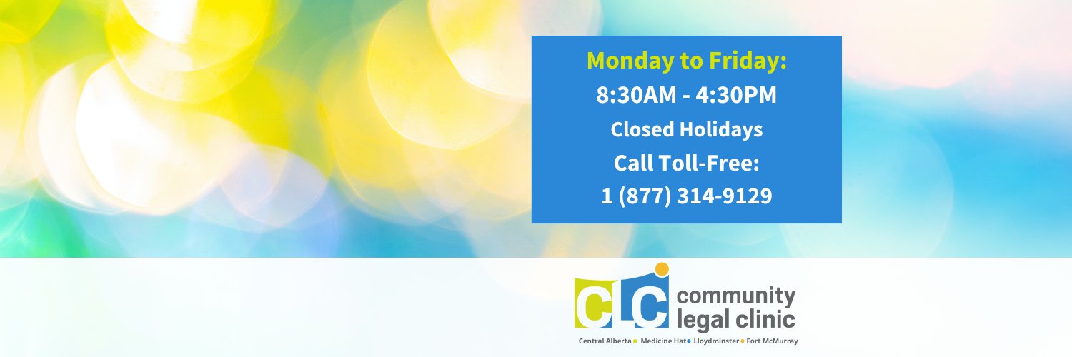Community Legal Clinic - Fort McMurray banner