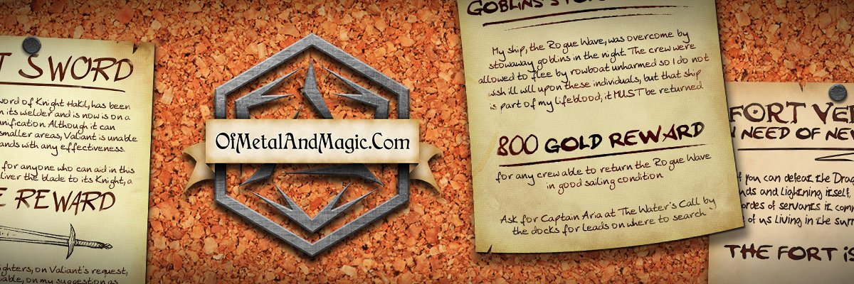 Of Metal And Magic (He/Him) banner