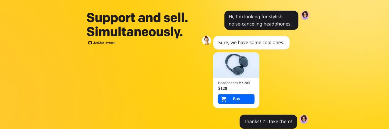 LiveChat's banner