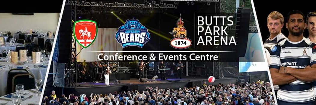 Butts Park Arena banner