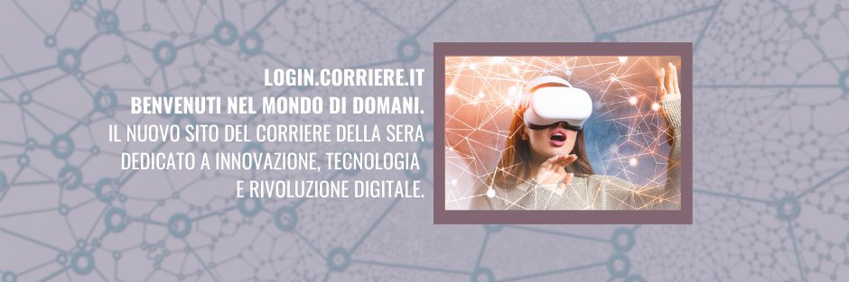 Corriere LOGIN banner