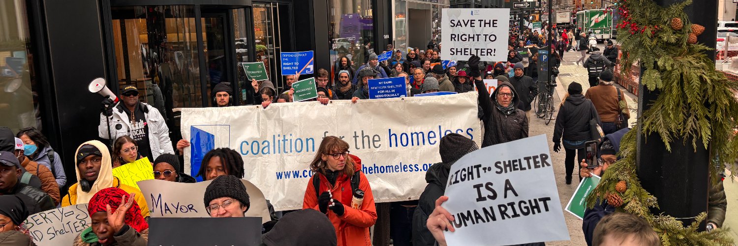 Coalition for the Homeless banner