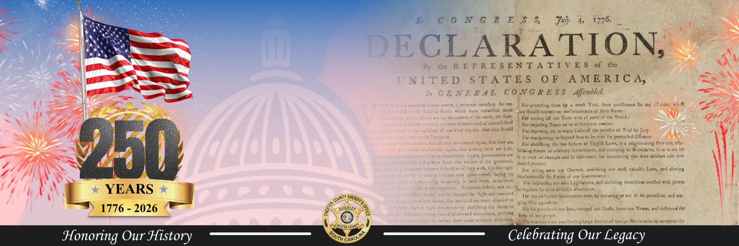 Chester County Sheriff's Office banner