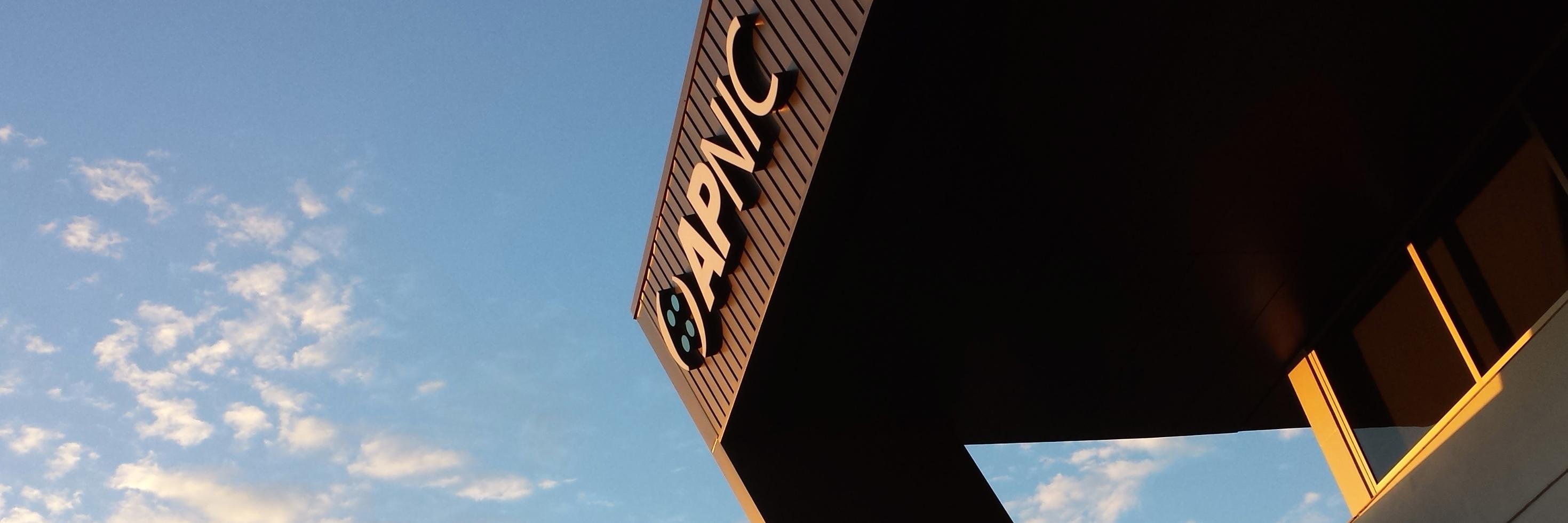 APNIC Director General banner