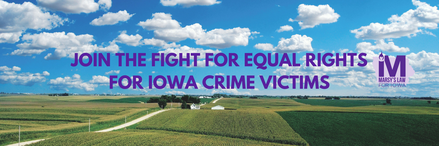 Marsy's Law for Iowa banner