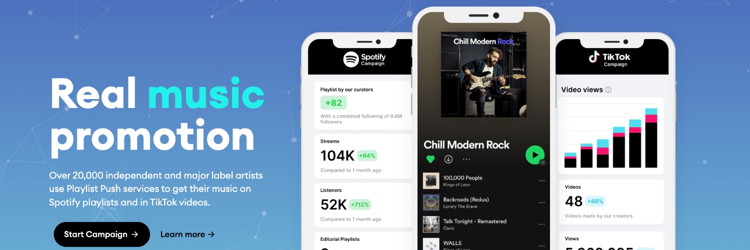 PlaylistPush.com banner