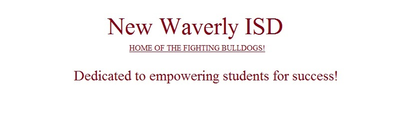New Waverly ISD banner