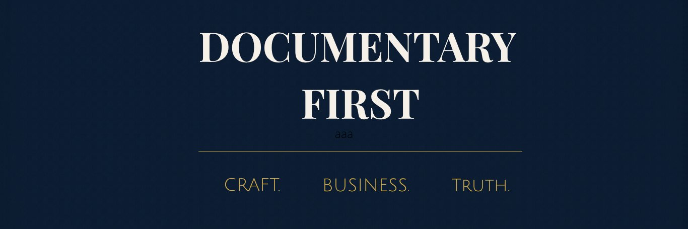 Documentary First 🎬🎧 banner