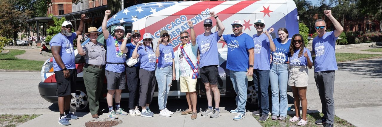 Chicago Federation of Labor banner