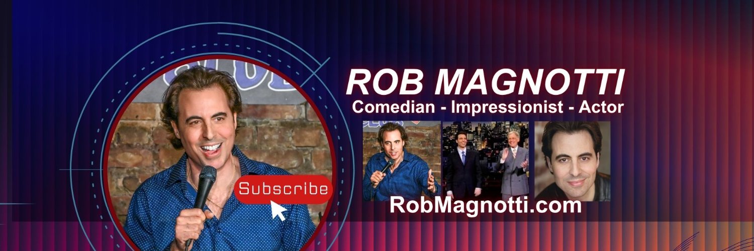 Rob Magnotti Comedian Impressionist Actor banner