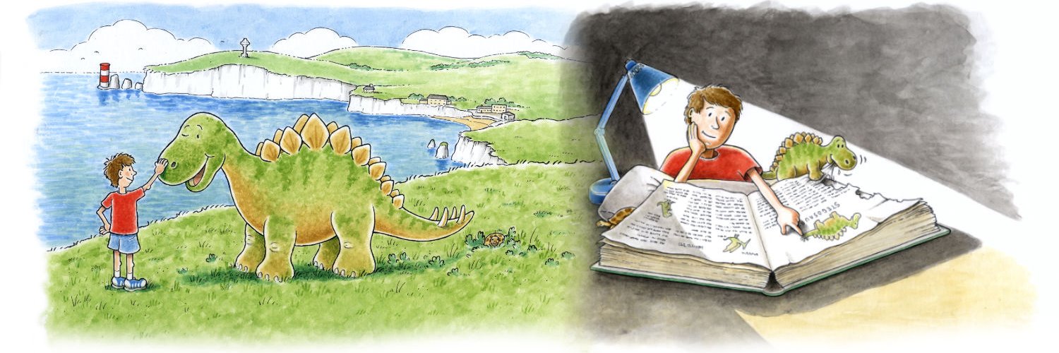 Stevie Stegosaurus banner