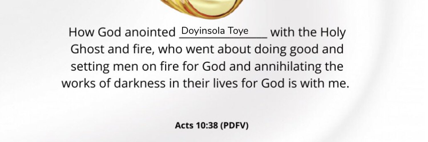 Doyinsola TOYE Profile Banner