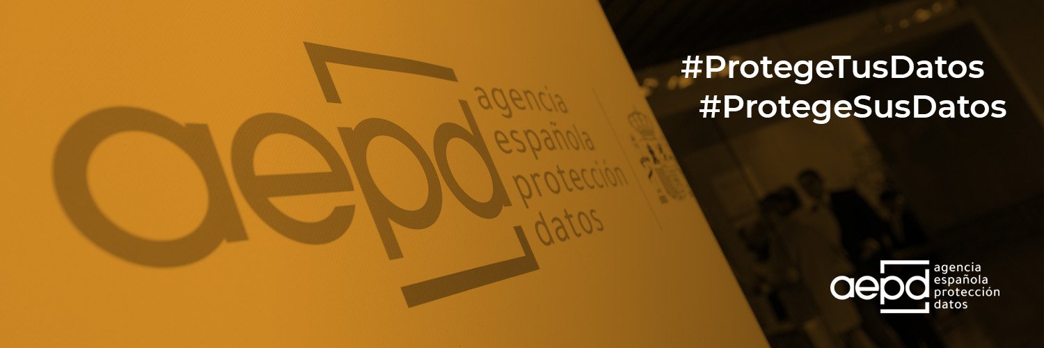 Agencia Española de Protección de Datos's banner