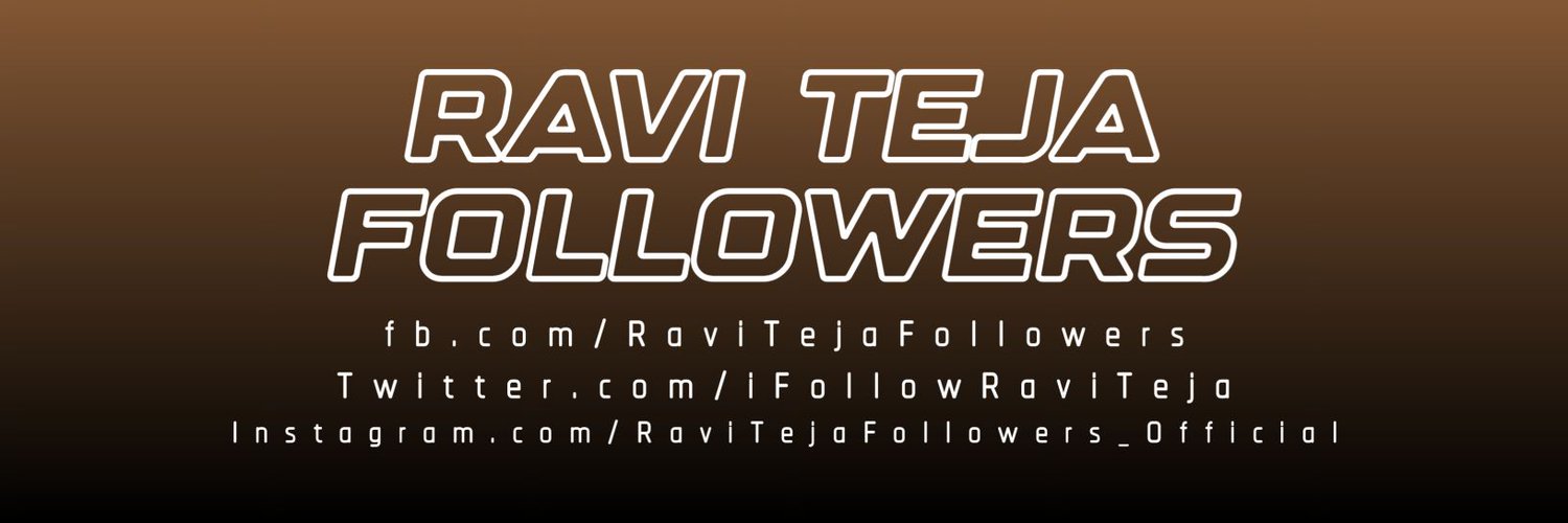 Ravi Teja Followers ™ Profile Banner