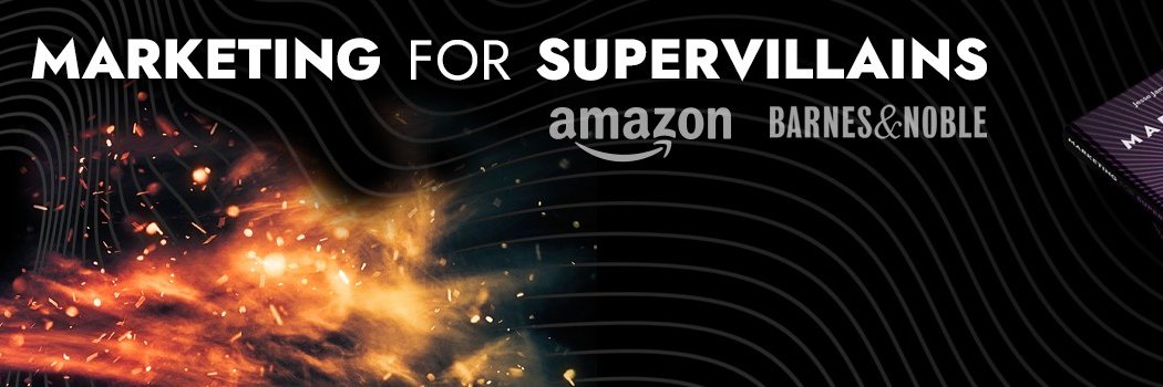 Marketing Supervillain banner