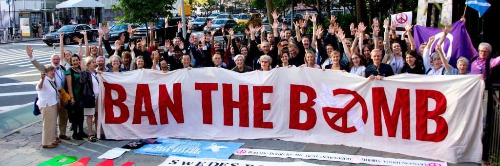 PSR Nuclear Weapons Abolition banner