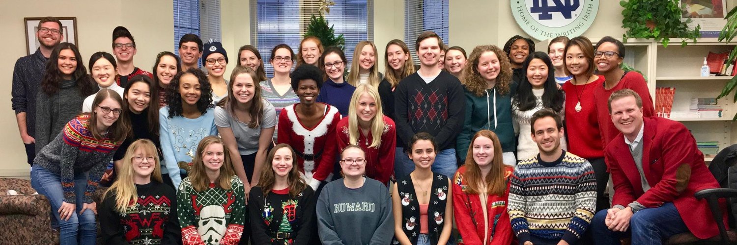 ND Writing Center banner