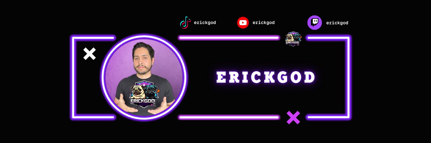 erickgod's profile banner image