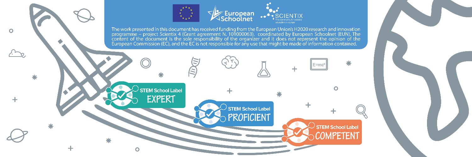STEM School Label banner