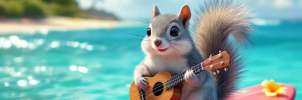 Santa Surfing banner