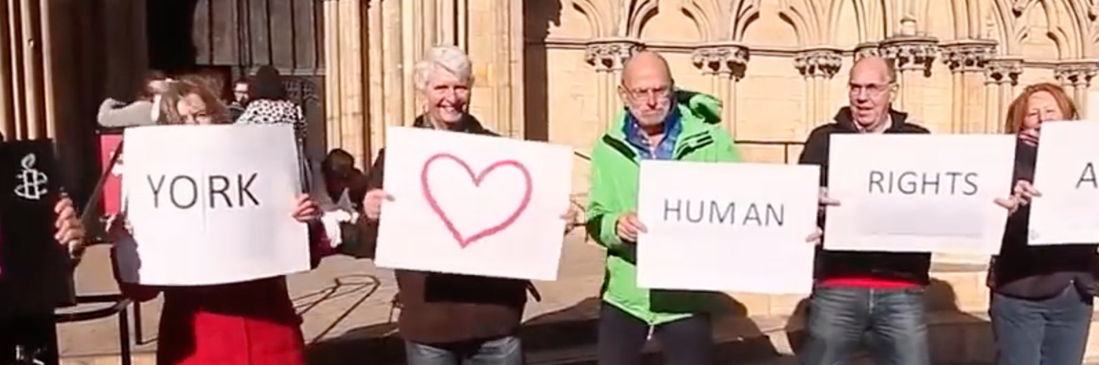 York City Amnesty banner