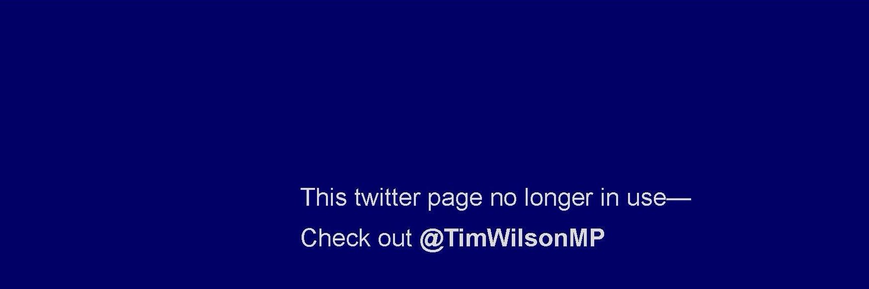 Tim Wilson MP