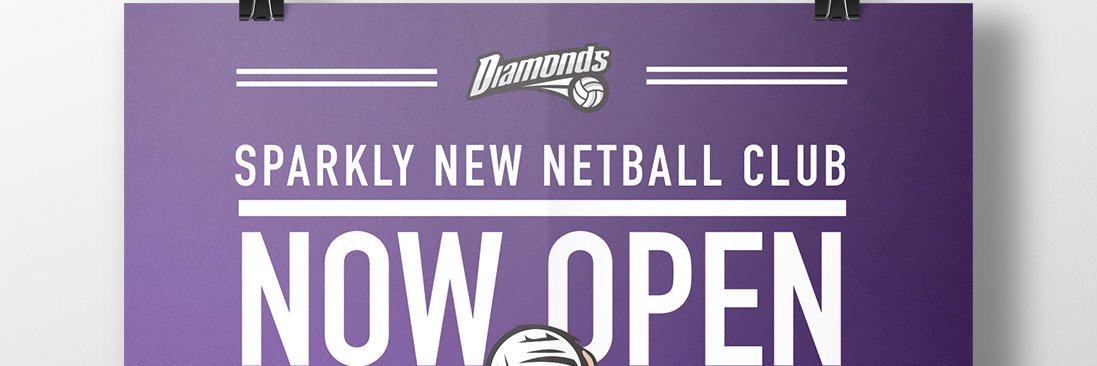 Diamonds Netball Club banner