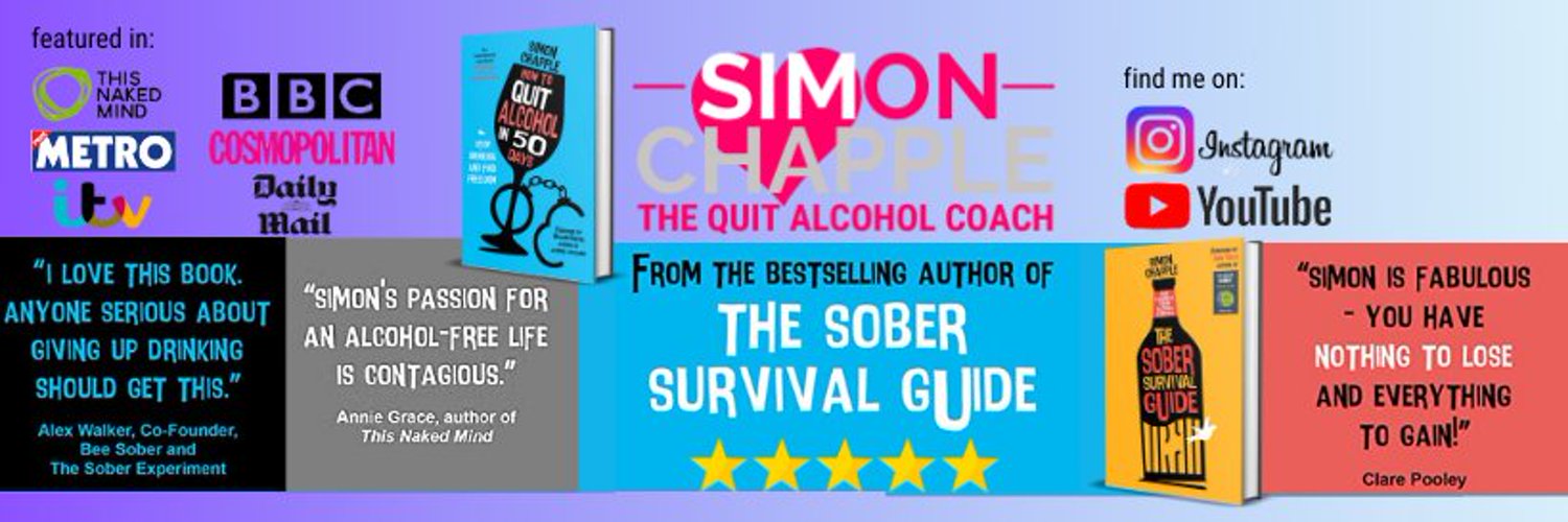 Simon Chapple - The Quit Alcohol Coach Profile Banner