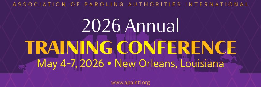 Association of Paroling Authorities International banner