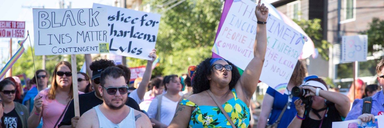 Gender Justice League banner