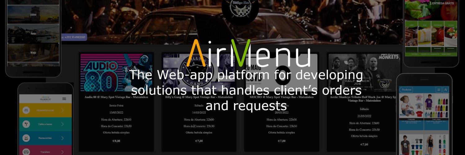 AirMenu banner