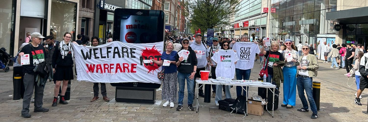 GM Stop the War Coalition banner