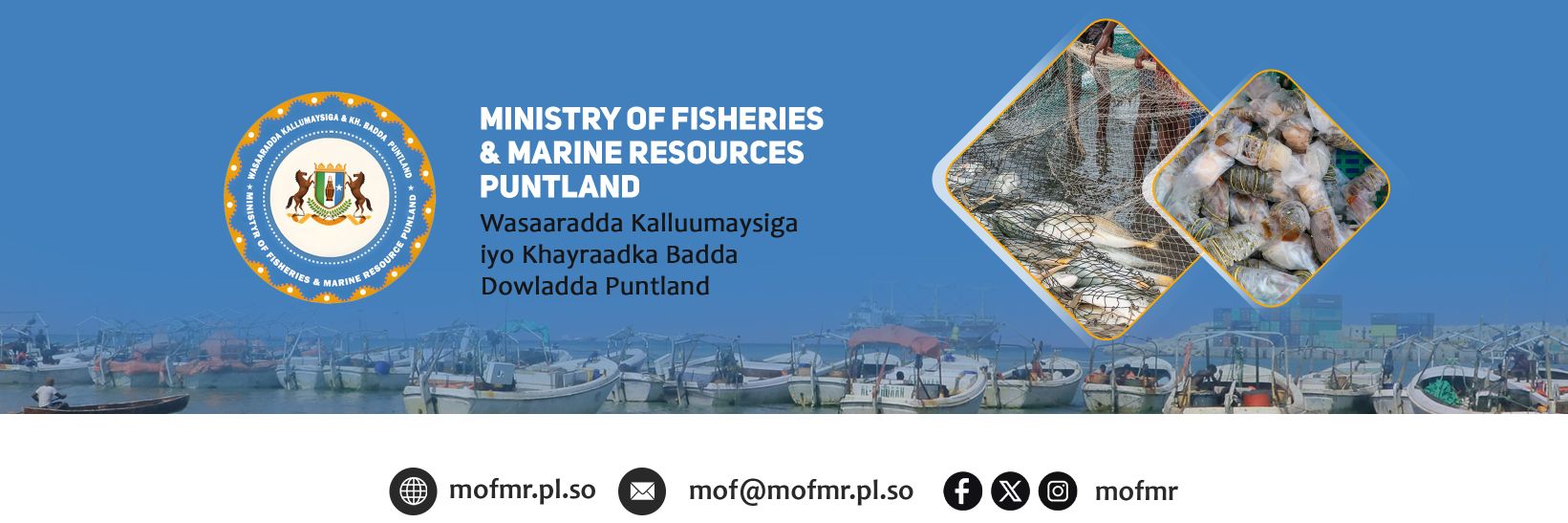 Ministry of Fisheries & Marine Resources Puntland banner