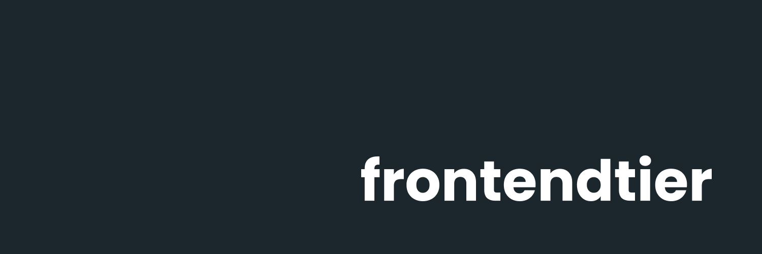frontendtier's profile banner image