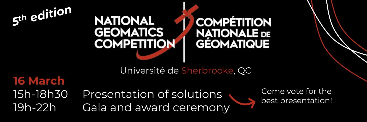 National Geomatics Competition banner